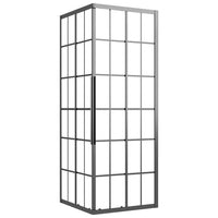 Cabina Doccia ESG Smerigliato 70x70x180 cm Nera 151859