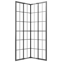 Cabina Doccia ESG Smerigliato 70x70x180 cm Nera 151859