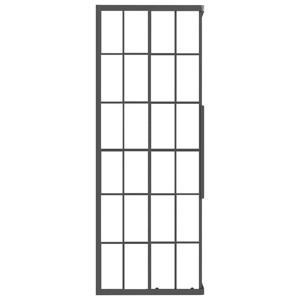 Cabina Doccia ESG Smerigliato 70x70x180 cm Nera 151859