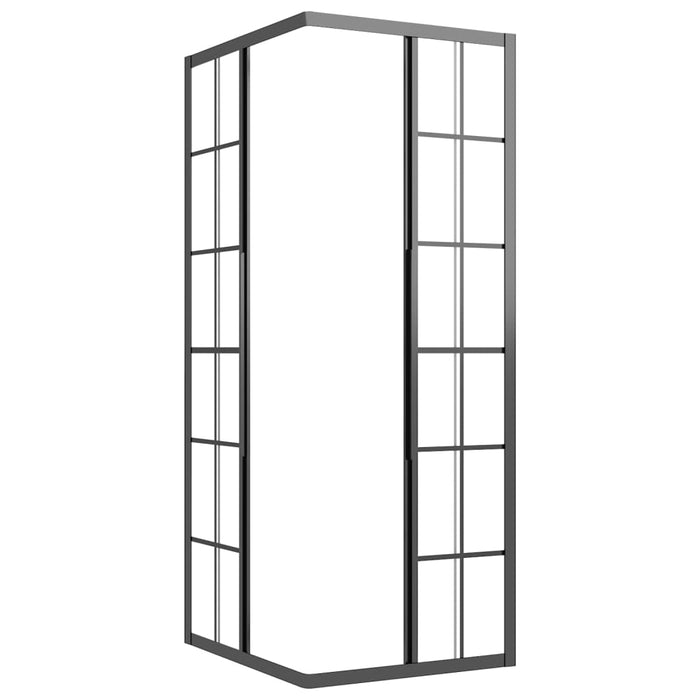 Cabina Doccia ESG Smerigliato 80x70x180 cm Nera