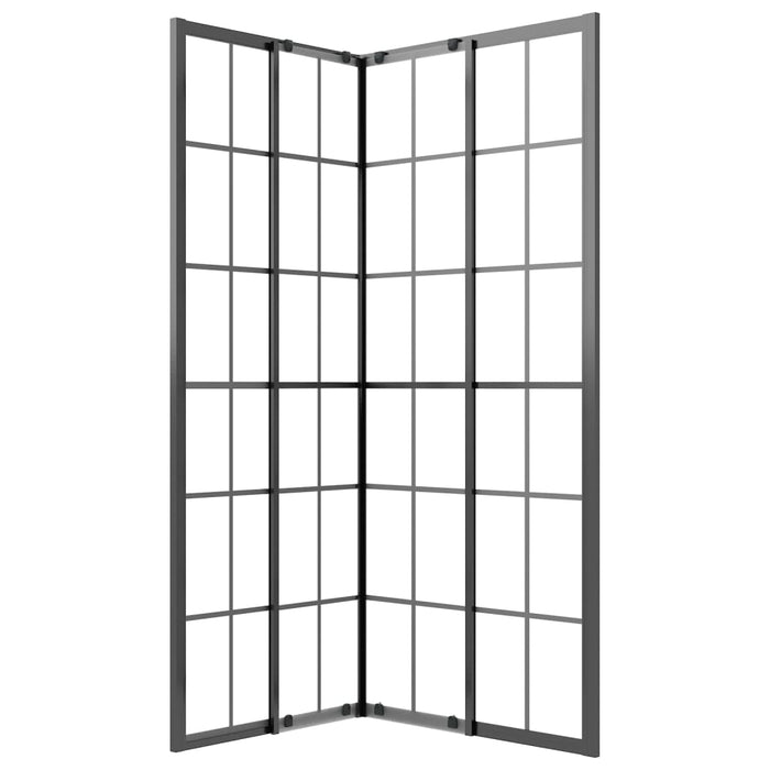 Cabina Doccia ESG Smerigliato 80x70x180 cm Nera