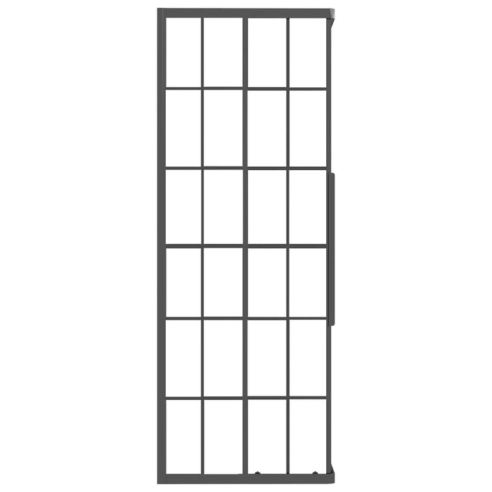 Cabina Doccia ESG Smerigliato 80x80x180 cm Nera 151861