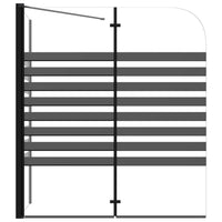 Box Doccia a Strisce 120x68x130 cm in Vetro Temperato cod mxl 51562