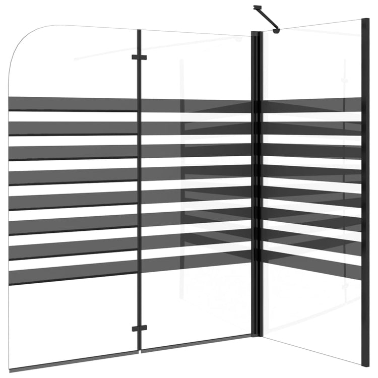 Box Doccia a Strisce 120x68x130 cm in Vetro Temperato cod mxl 51562