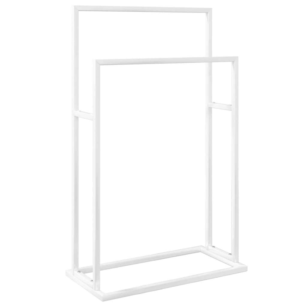 Portasciugamani Autoportante Bianco 48x24x78,5 cm in Ferro cod mxl 52758