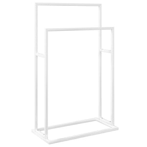 Portasciugamani Autoportante Bianco 48x24x78,5 cm in Ferro cod mxl 52758