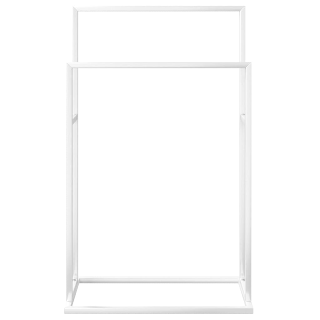 Portasciugamani Autoportante Bianco 48x24x78,5 cm in Ferro cod mxl 52758