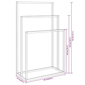 Portasciugamani da Pavimento Oro 48x24x79cm in Ferro cod mxl 52932