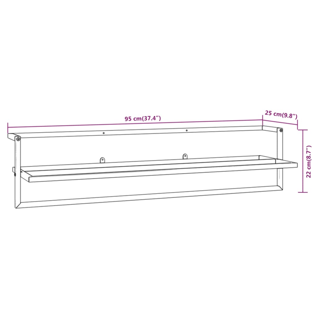 Portasciugamani Bianco 95x25x22 cm in Ferro cod mxl 52926