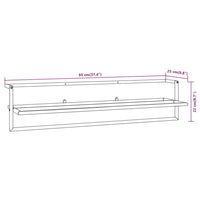 Portasciugamani Bianco 95x25x22 cm in Ferro cod mxl 52926