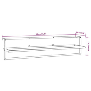 Portasciugamani Bianco 95x25x22 cm in Ferro cod mxl 52926