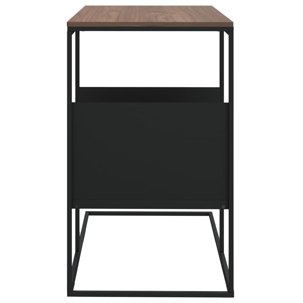 Tavolino Nero 55x36x59,5 cm Legno Multistrato cod mxl 62634