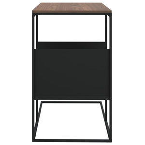 Tavolino Nero 55x36x59,5 cm Legno Multistrato cod mxl 62634