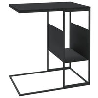 Tavolino Nero 55x36x59,5 cm Legno Multistrato cod mxl 59083