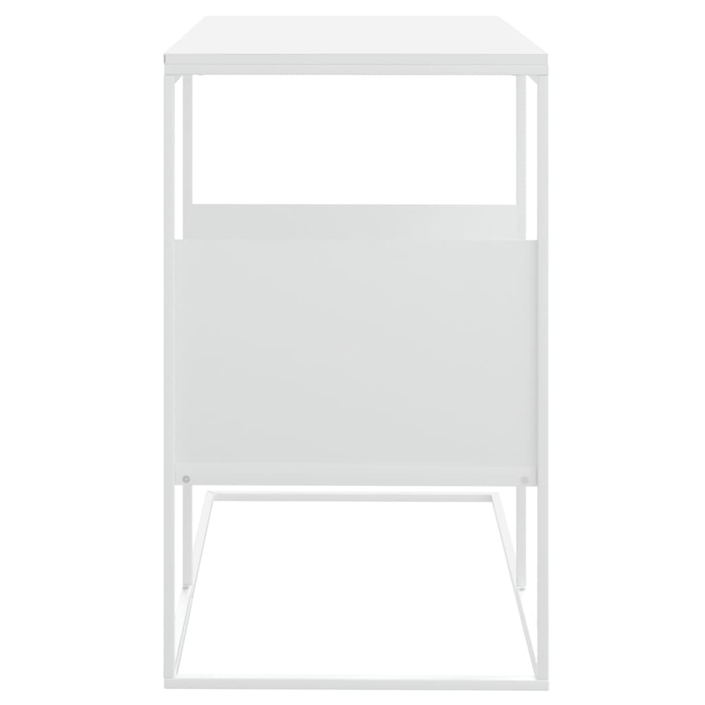 Tavolino Bianco 55x36x59,5 cm Legno Multistrato cod 10041