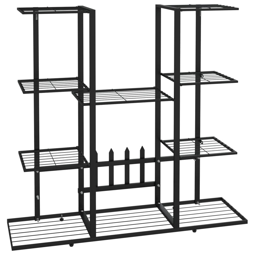 Portafiori 94,5x25x89 cm Ferro Nero 343119