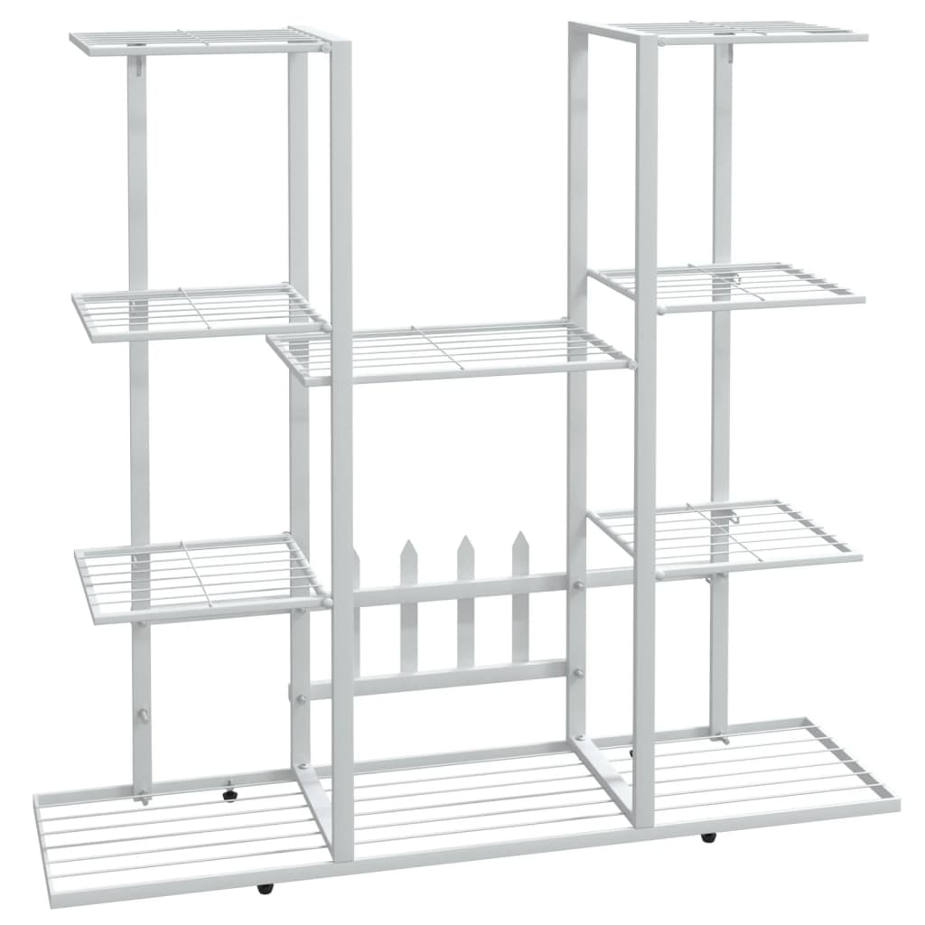 Portafiori 94,5x25x89 cm Ferro Bianco 343120