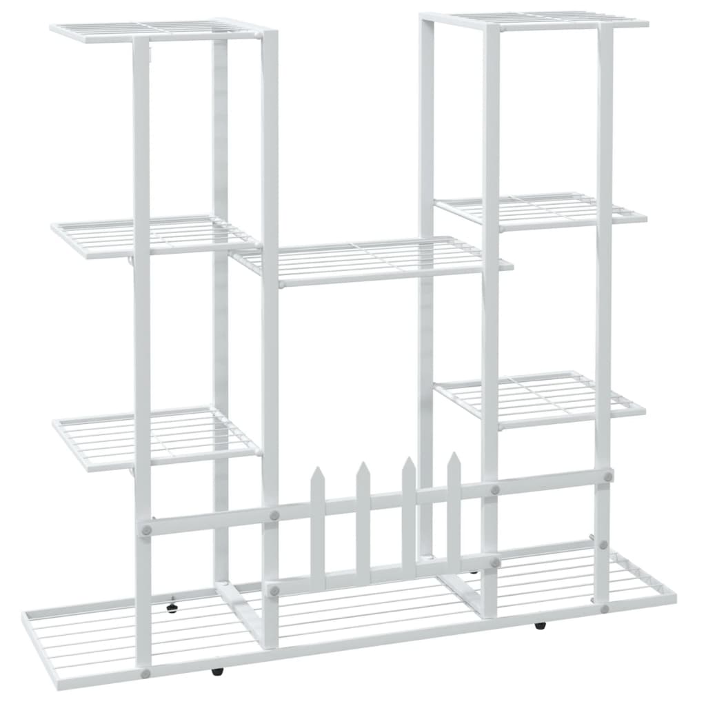 Portafiori 94,5x25x89 cm Ferro Bianco 343120