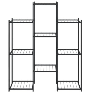 Portafiori 83x25x100 cm Ferro Nero 343123