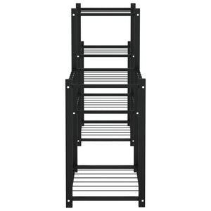 Portafiori 83x25x60 cm Ferro Nero 343125