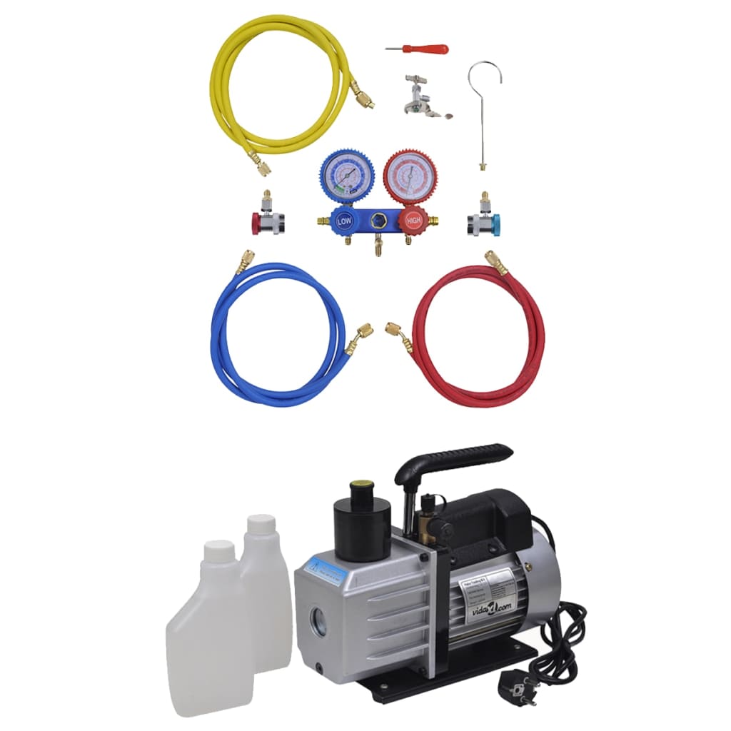 Kit Pompa di Aspirazione 50 L/min con Manometro a 2 Viecod mxl 97547