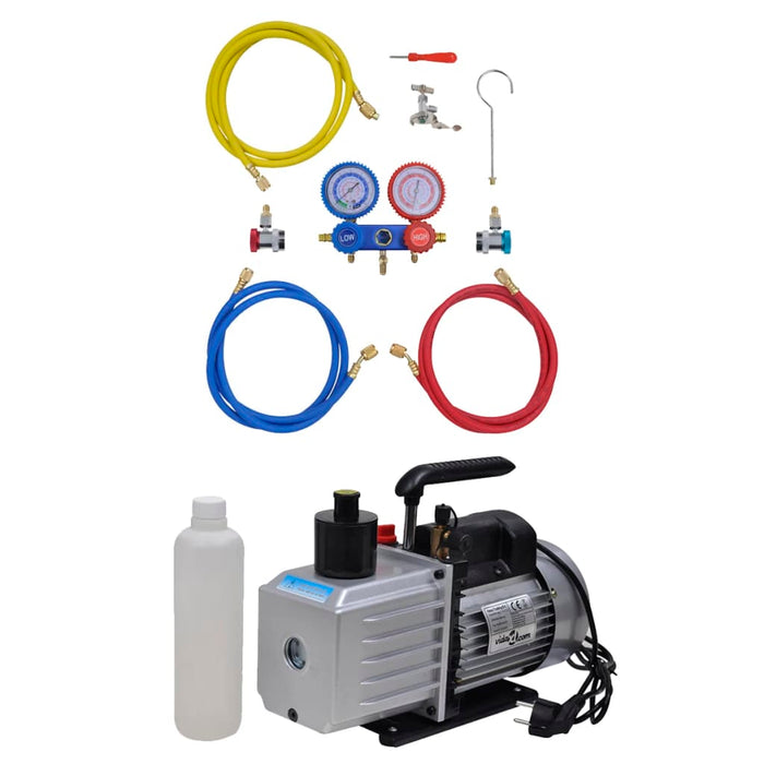 Kit Pompa di Aspirazione 100 L/min con Manometro a 2 Viecod mxl 97546