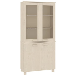 Credenza HAMAR in Legno Massello di Pino Marrone 3100926