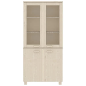 Credenza HAMAR in Legno Massello di Pino Marrone 3100926