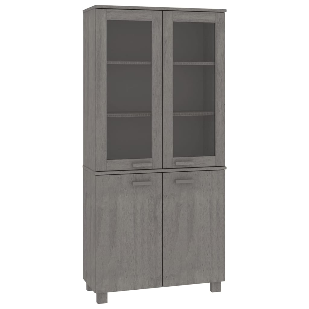 Credenza HAMAR in Legno Massello di Pino Grigio Chiaro 3100929