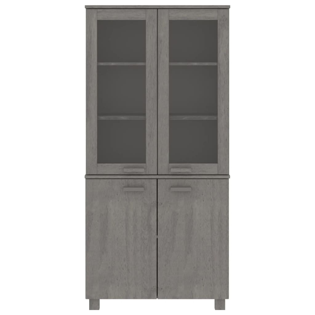 Credenza HAMAR in Legno Massello di Pino Grigio Chiaro 3100929