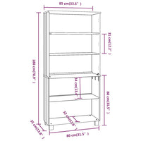 Credenza in Legno Massello di Pino Grigio Scuro cod mxl 18323