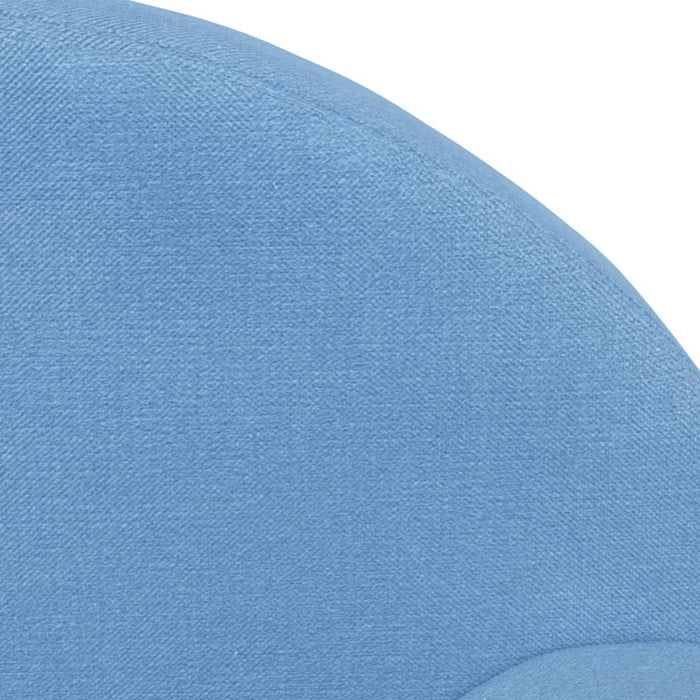 Divano per Bambini a 2 Posti Blu in Morbido Peluche 341771