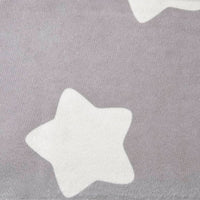 Divano per Bambini Grigio Chiaro con Stelle in Morbido Peluche 341833