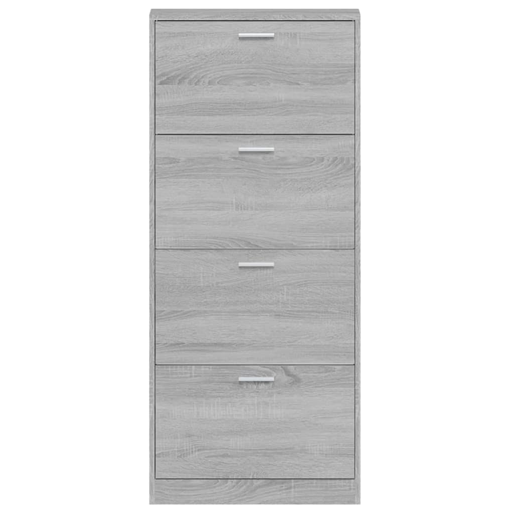 Scarpiera Grigio Sonoma 59x17x150 cm in Legno Multistrato 342524