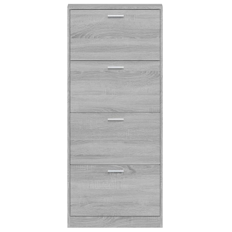 Scarpiera Grigio Sonoma 59x17x150 cm in Legno Multistrato 342524