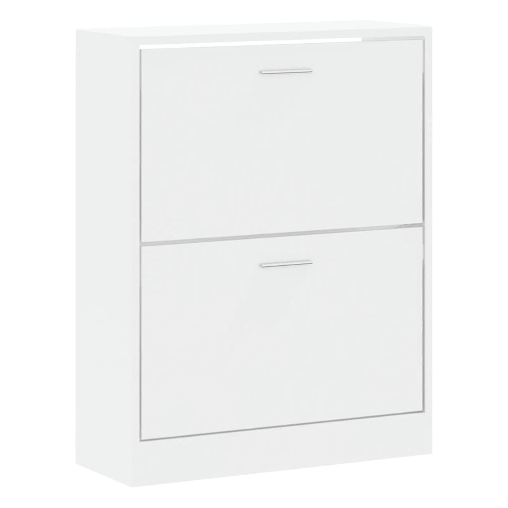 Scarpiera Bianco Lucido 63x24x81 cm in Legno Multistratocod mxl 101984