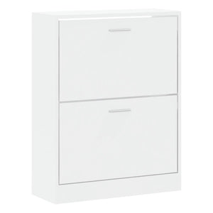 Scarpiera Bianco Lucido 63x24x81 cm in Legno Multistratocod mxl 101984