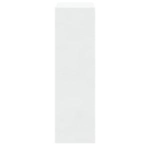 Scarpiera Bianco Lucido 63x24x81 cm in Legno Multistrato 342560