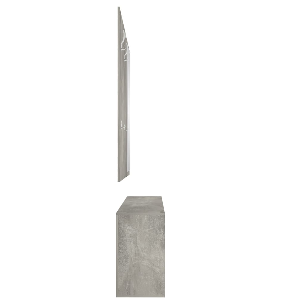 Set Scarpiere 3 in 1 Grigio cemento in Legno Multistrato cod 11827