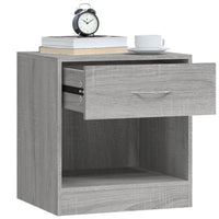 Comodino 2 pz con Cassetto Grigio Sonoma 342587