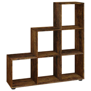 Libreria a Scala Rovere Fumo 107 cm in Legno Multistratocod mxl 81380