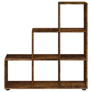 Libreria a Scala Rovere Fumo 107 cm in Legno Multistrato cod 11223