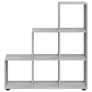 Libreria a Scala Grigio Sonoma 107 cm in Legno Multistrato