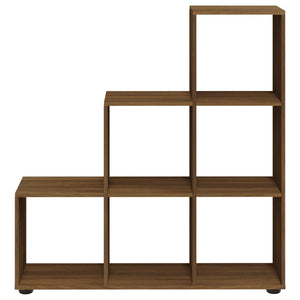 Libreria a Scala Rovere Marrone 107 cm in Legno Multistrato cod mxl 17618