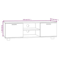 Mobile per TV Rovere Sonoma 120x40,5x35 cm Legno Multistrato 342616