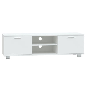 Mobile Porta TV Bianco 140x40,5x35 cm in Legno Multistrato 342622