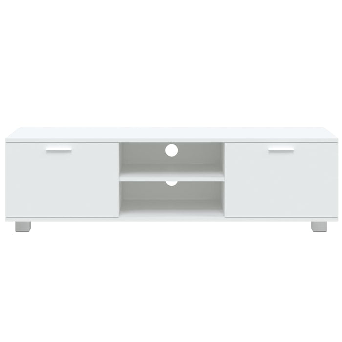 Mobile Porta TV Bianco 140x40,5x35 cm in Legno Multistrato 342622