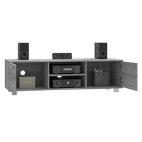 Mobile TV Grigio Sonoma 140x40,5x35 cm in Legno Multistrato cod mxl 19996