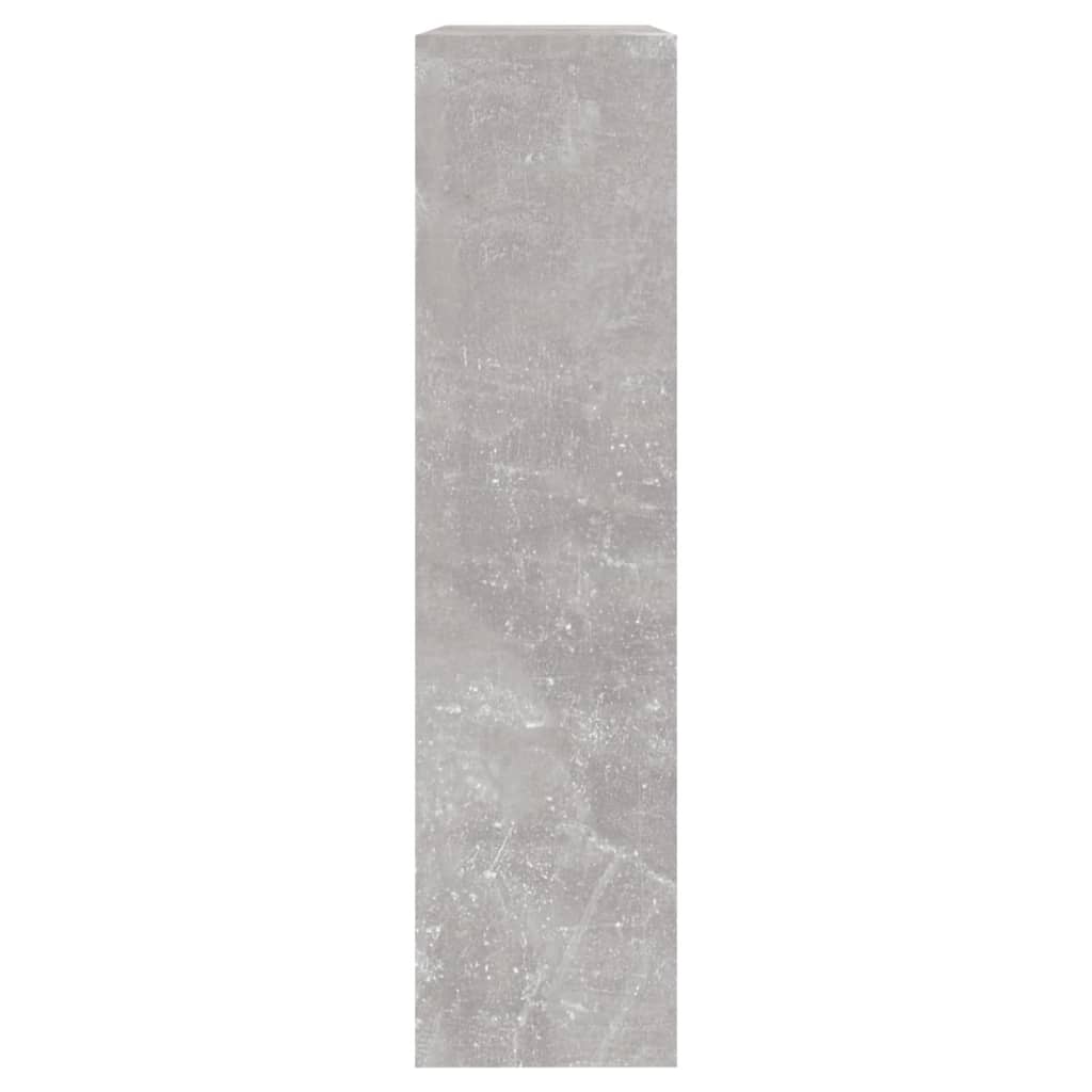 Scarpiera con Specchio a 2 Livelli Grigio cemento 63x17x67 cm 342630