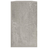 Scarpiera Grigio Cemento 80x24x45 cm in Legno Multistrato 342642